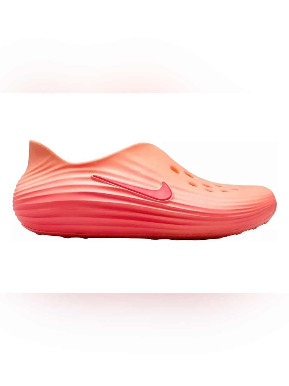 Nike Women's Coral-Orange Slip-On Clog
